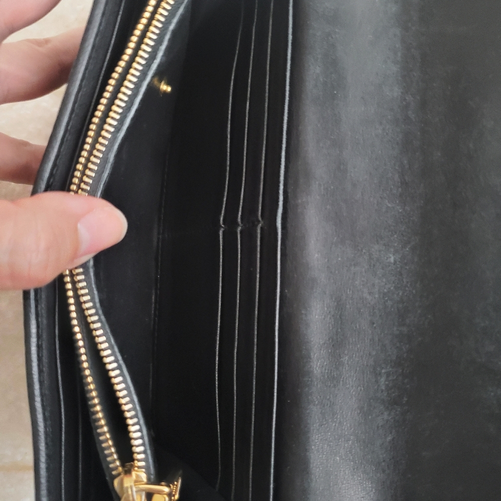 Mui Mui Black Quilted Wallet AUTHENTIC - Picture 8 of 10